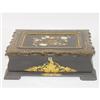 Image 1 : VICTORIAN PAPIER MACHE LAMP DESK - BLACK LACQ