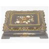 Image 2 : VICTORIAN PAPIER MACHE LAMP DESK - BLACK LACQ