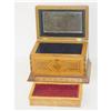 Image 3 : FOLK ART INLAID DRESSER BOX OR JEWELRY CASKET