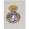Image 1 : 3" IRIDESCENT ART GLASS VASE - LOETZ TYPE W/