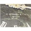 Image 2 : E. HOWARD & CO. MARBLE FACE WALL CLOCK - BLAC