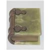 Image 1 : ONYX & BRONZE BOUND WOODEN BOOK FORM TREASURE