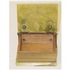 Image 2 : ONYX & BRONZE BOUND WOODEN BOOK FORM TREASURE