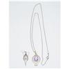 Image 1 : LADIES 14K YELLOW AMETHYST PENDANT ON