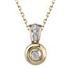 Image 1 : 14k Yellow Gold 0.05CTW Diamond Pendant, (I1-I2/H-I)