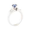 Image 4 : 1.52 ctw Sapphire And Diamond Ring - 14KT White Gold