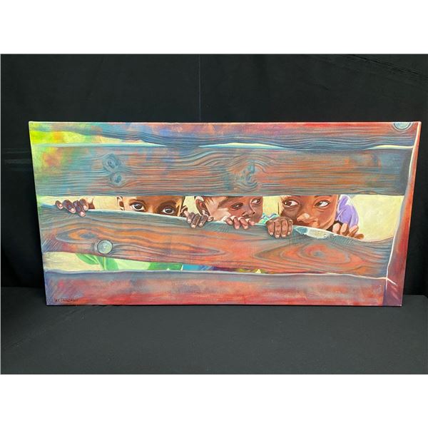 Oil on Canvas - "Through The Fence"