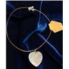 Image 1 : Onyx Agate Heart Pendant Necklace