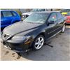 Image 1 : 2005 MAZDA 6, 4DR SEDAN, BLACK, VIN # 1YVHP84D655M23552