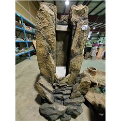 FAUX ROCK INDOOR/OUTDOOR WATER FALL DISPLAY /W PUMP 69"H