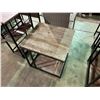 Image 2 : WICKER CHAIR & RUSTIC END TABLE