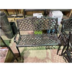 METAL OUTDOOR GARDEN BENCH SEAT