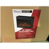 Image 2 : PARAMOUNT 25" BLACK FINISH ELECTRIC FIREPLACE INSERT /W REMOTE