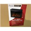 Image 2 : PARAMOUNT 25" BLACK FINISH ELECTRIC FIREPLACE INSERT /W REMOTE