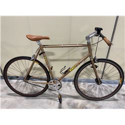 GOLD MASI UNO SINGLE SPEED FIXED GEAR ROAD BIKE - Able Auctions