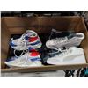 Image 3 : BOX OF ASSORTED SIZED JEANS, SHOES, YOGA PANTS, BAGS & BACKPACKS