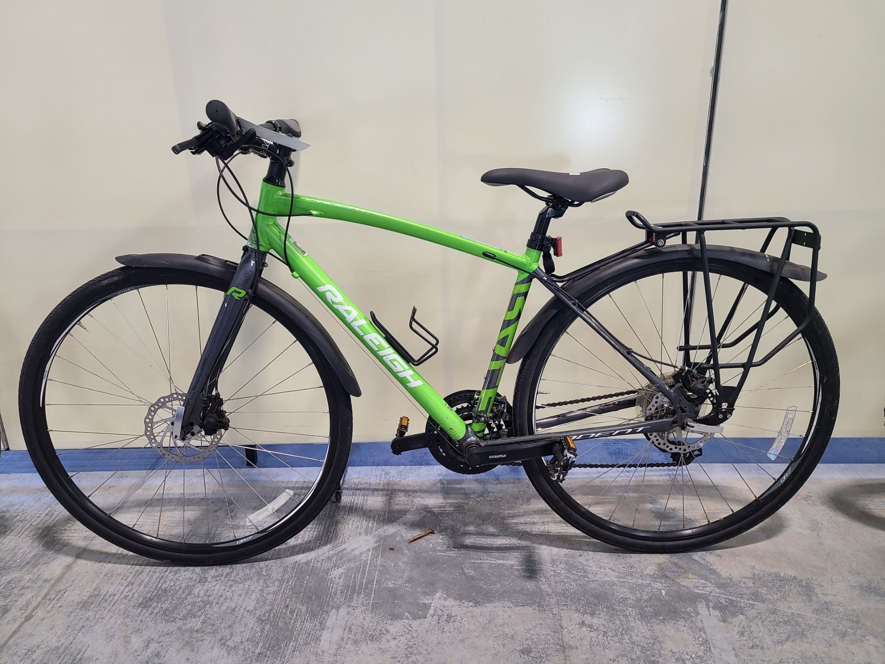 Green Raleigh Bike GREEN RALEIGH CADEM 2, 24 - SPEED ROAD BIKE WITH FULL DISC BRAKES ...