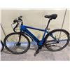 Image 2 : 2 BIKES - SILVER KHS 21 - SPEED FRONT SUSPENSION HYBRID BIKE & BLUE NO NAME ELECTRIC BIKE ( NO