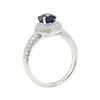 Image 4 : 1.94 ctw Sapphire and Diamond Ring - 18KT White Gold