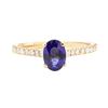 Image 2 : 1.24 ctw Sapphire and Diamond Ring - 14KT Rose Gold