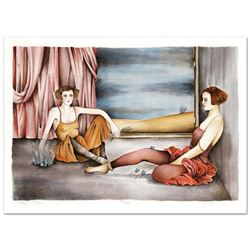 Haya Ran, "Behind the Curtain" Hand Signed Limited Edition Serigraph with Letter