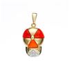 Image 1 : 14k Yellow Gold 0.02CTW Diamond Pendant, (SI3/H)