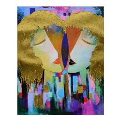 Arbe, "Duality" Limited Edition on Canvas with Gold Embellishing, Numbered and H