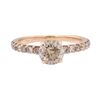 Image 2 : 1.40 ctw Diamond Ring - 18KT Rose Gold