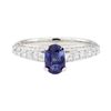 Image 2 : 1.71 ctw Colored Stone and Diamond Ring - 18KT White Gold