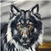 Image 2 : Martin Katon, "Black Wolf" Original Oil Painting on Canvas, Hand Signed with Let