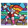 Image 1 : Romero Britto, "Golden Beaches" Hand Signed Limited Edition Giclee on Canvas; Au