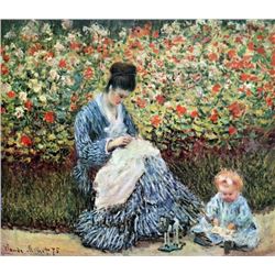 Claude Monet - Madame Monet and Child