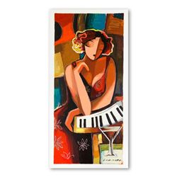 Michael Kerzner, "The Pianist" Hand Signed Limited Edition Serigraph on Paper wi