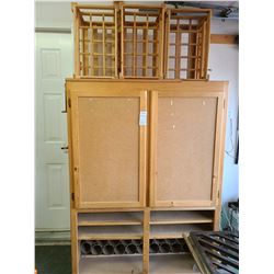 Cabinet and Wine Racks A