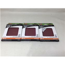 Gator Power 1/4in Sheet Clamp-on Sandpaper (3 x 25)