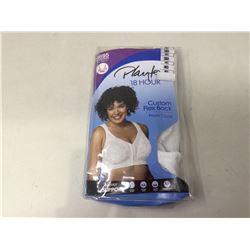 Playtex Custom Flex Back Front Closure Bra (38D)-White