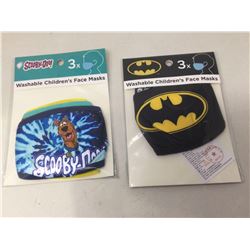 Lot of Kids Graphic Face Masks (2 x 3)