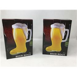 Lot of 2 Beer Boots