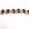 Image 2 : Silver Smokey Quartz Bracelet (~length 7.5"inches), Suggested Retail Value $400 (Estimated Selling P