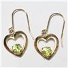 Image 3 : 14K Yellow Gold Peridot Earrings, Made in Canada, Suggested Retail Value $140