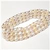 Image 1 : Silver Natural Pearl Multicolor,Freshwater Bracelet (~length 7"inches) (~weight 27g), Suggested Reta