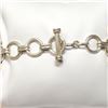 Image 3 : Silver Natural Amethyst(115ct) Bracelet (~length 8"inches) (~weight 67.79g), Suggested Retail Value 