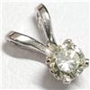 Image 3 : 14K White Gold Diamond(0.12ct) Colour(I), Clarity(Vs-2), Very Good Cut Pendant (~weight 0.21g), Appr