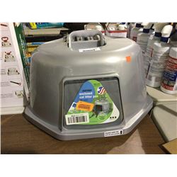 Corner Enclosed Cat Litter Pan