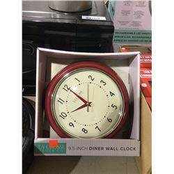 La Crosse Clock Co. 9.5" Diner Wall Clock