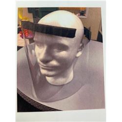 Lot of 10 - NEW clear plastic adjustable Covid-19 Face Shields