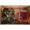 Image 1 : Box of Grease Nipples, Clamps, etc..