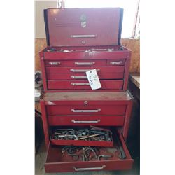 2 Piece Tool Box, Bench, and Misc. Tools (AS IS)