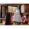 Image 1 : Tray of Files, Brushes, 2 Steering Wheel Knobs