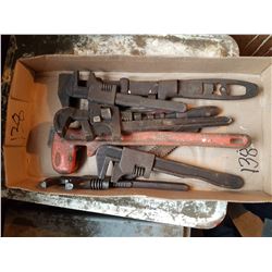 7 Pipe Wrenches (Some Antique)